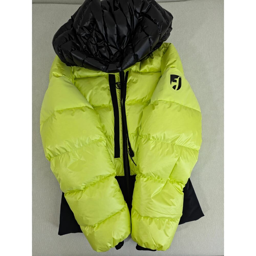 Toni Sailer Bernadette Luxury Down Ski Jacket Citrine Yellow & Black EU 36 NWT - Picture 6 of 14